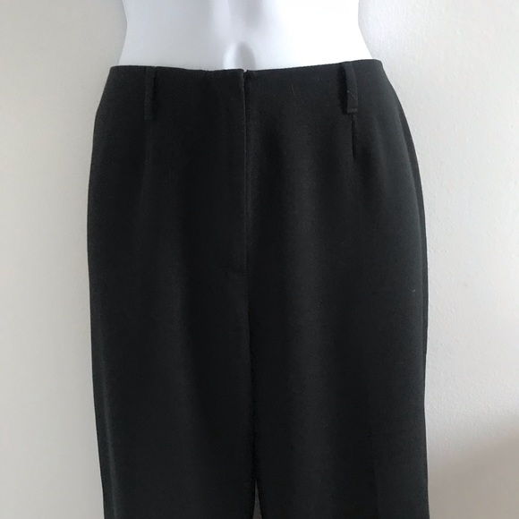 Sisley Black Straight Cut Lightweight Summer Pants Y2K 90’s - Picture 3 of 16